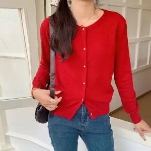 니트가디건 라운드 티셔츠 단추니트 F007573_소프트