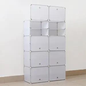 화이트 신발정리장 DIY 85x127cm 비타리토 도어형