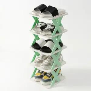 조립식 5단(민트) 틈새신발장 신발정리대