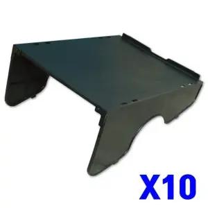 블랙슈즈랙 10세트 수납정리 슈즈렉 공간활용 멀티