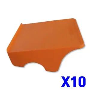 공간활용 오렌지 간이신발장 슈즈랙 10세트 더블수납