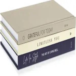 책 장식 세트 - 홈 데코를 위한 도서 커피 테이블 엔트리 또는 선반을 다크 네이비 인디고 블루 액센트