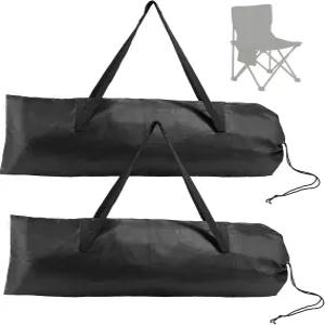 2pcs 캠핑 의자 교체용 가방 43.31x14.96인치 휴대용 접이식 대형 보관 양손 스트랩 및 해먹 요가 매트