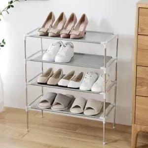 슈즈랙 정리대 신발 자취 현관정리 원룸 조립식 4단