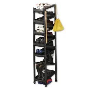 신발장 지그재그수납 이동식 신발정리 고급형 11단