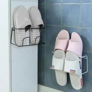 정리대 신발 실내화거치대 거실화 욕실실내화걸이 붙이는 욕실화 욕실화걸이 슬리퍼거