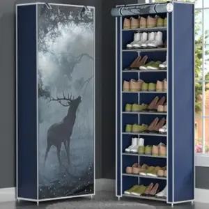 틈새 원룸 슈즈랙 조립식 신발 정리대 10단 오픈형