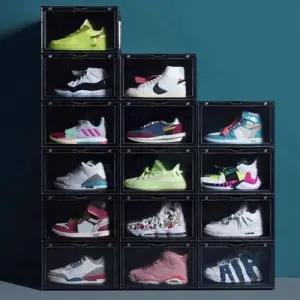 슈락커 슈케이스 슈박스 블랙 신발진열장 신발정리대 신발정리함 자석도어 DIY신발장