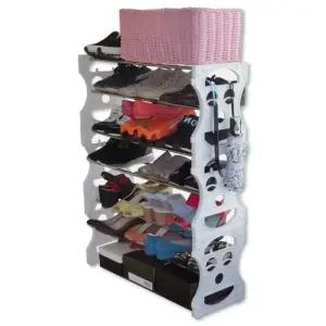 공간활용 신발장 7단오픈형 신발케이스 스마일