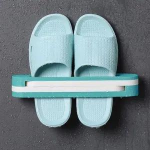 블루그린 실내화걸이 플랜홈 슬리퍼거치대 실내화정리대 부착식 실내화 거치대 5p세트