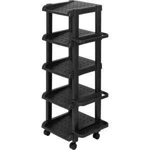 신발 정리대 5단 블랙 멀티 창신리빙