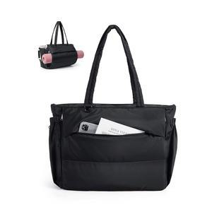 여성 백스마트 퍼프 토트백 대학용 테니스 요가 22L 여행 40온스 워크 텀블러용 짐백 핸드백