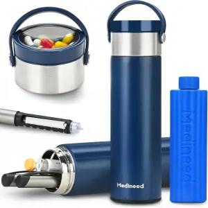 메디네이드 인슐린 쿨러 여행 케이스 60H 3 펜 여행용 의약품 정리함 관리를 위한 약물 TSA 승인