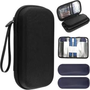 일상 생활과 여행을 위한 2개의 아이스팩 인슐린 펜 보관 블랙 콤팩트가 포함된 용품용 CXWPDD 쿨러 여행