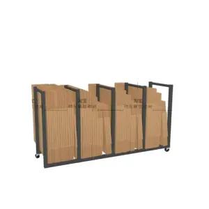 택배박스 진열대 포장 랙 골판지 자재 정리함 정리 보관함