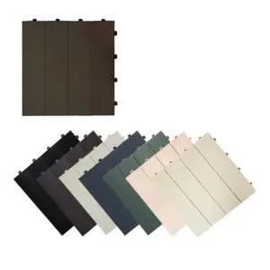 DIY 베란다 욕실 바닥 조립식 데코타일 9p 인조마루 논슬립 테크