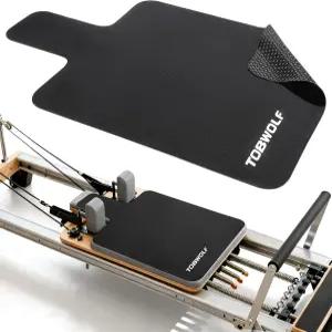 필라테스 애호가들이 연습할 수 있는 리포머 매트 타월 - 39인치 x 24인치 논슬립 스웨이드 커버 가볍고