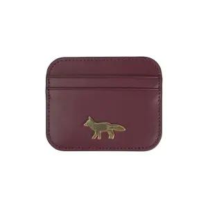 메종키츠네 에디 카드 홀더 버건디 OW05700LR0001-P594