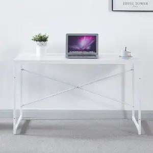 베이직 일자형 책상 1200x600 화이트 오피스 테이블 책상