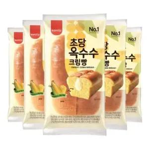 간식 (오티삼립)초당옥수수크림빵 5봉 100g