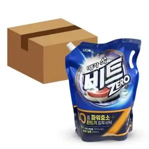 LION 때가 쏙 비트 진드기 침투 세탁 세제 드럼용 리필 2L 6개