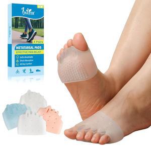 여성 및 남성을 위한 JNATER 발가락 분리기 중족골 패드 u2013 8Pcs 젤 스페이서, 를 부드러운 발 쿠션, 모튼의 신경종 , 장시간 걷기 서 있기 하루 종일 편안함