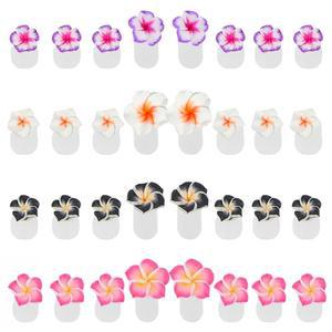 Cb kyyy 32피스 발가락 분리기 실리콘 꽃 컬러풀 스트레칭 네일 폴리시 아트 도구 살롱 페디큐어 스페이서 (A)
