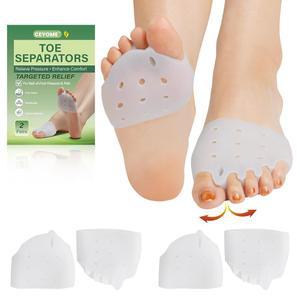 를 위한 CEYOME 발가락 분리기 및 여성 남성용 중족골 패드 u2013 4PCS 젤 발 쿠션, 중족골통 모튼 u2019s 보행 하루 종일 편안함을 Neuroma 소프트 스페이서