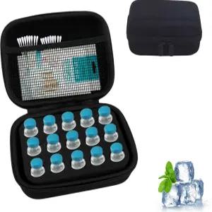 얀마이드 인슐린 냉장고 홀더 보관 케이스 운반 펩타이드 바이알 보호 메쉬 백 포함 표준 10ml 바이알(15개