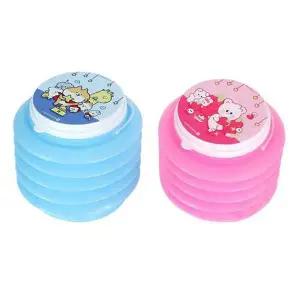 택1 자바라 디자인랜덤 색상 물통 초등 ZF