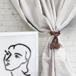 마그네틱 컬러 다이아 커튼 타이 자석커튼타이 마그네틱커튼타이