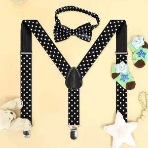 [콩심팥심]ZF 멜빵 땡땡이 블랙 어린이