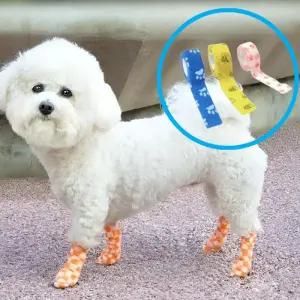 발보호 신발 강아지 발싸개 반려동물 붕대 테이프신발 일회용 산책신발 애견