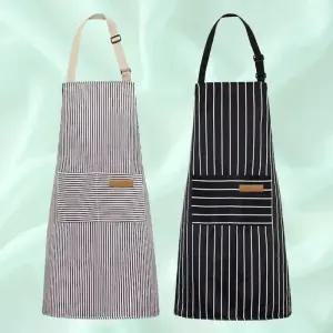 플로리스트 바리스타 고급 앞치마 깔끔한 가죽끈