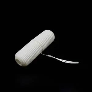 [콩심팥심]흰색 ZF 세로줄무늬 칫솔케이스