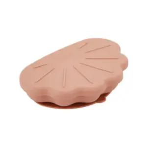 에.디.슨 유아식기 준비물 실리콘 식판 흡착 조개 핑크