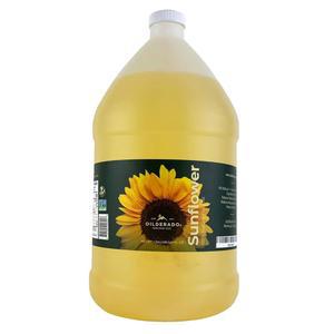 오일데라도 해바라기 오일, 내추럴 엑셀러 프레스드, 비 변형식품(Non-GMO) 인증, 해바라기 식용유, 고온 조리, 드레싱, 마리네이드, 튀김에 적합, 1갤런