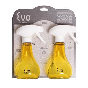 에보 오일 병, 올리브 오일 및 식용유용 비 에어로졸, 8온스 용량, 2개 세트