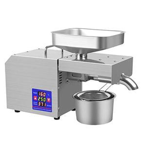 CGOLDENWALL 가정용 오일 프레스 기계 자동 오일 추출기 오일 익스펙터 전기 오일 프레스기 아마 땅콩 피마자 대마 들깨 씨 카놀라 참깨 (220V)