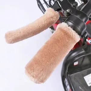 [콩심팥심]겨울용 커버(베이지) 오토바이 핸들 ZF 털