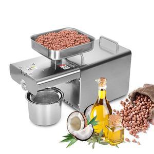 3FLQOOPP 오일 프레스 기계 450W 전기 오일 추출기 오일 익스펙터 스테인리스 스틸 오일 프레스기 아보카도 아마 땅콩 대마 씨앗 카놀라 참깨 해바라기