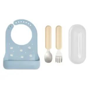 에.디.슨 유아 스푼포크 턱받이 세트 어린이집 준비물