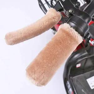 [셀러에이드]겨울용 커버(베이지) 오토바이 핸들 ZF 털