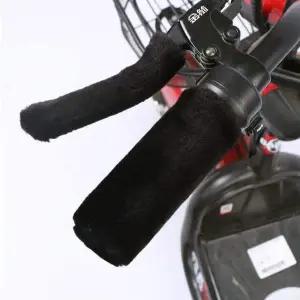 [셀러에이드]핸들 털 커버(블랙) 오토바이 겨울용 ZF