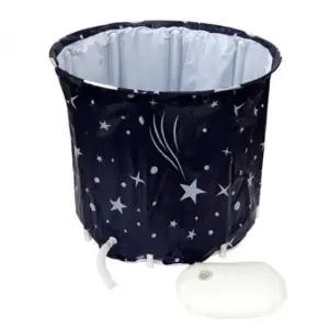 욕조 접이식 원통형 반신욕탕 이동형