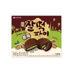 롯데 명가 찰떡파이 두바이st 피스타치오맛 300g x 3개