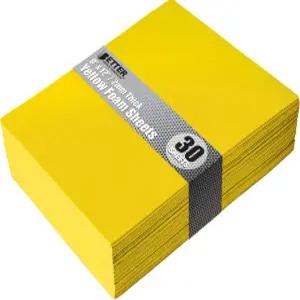 더 나은 사무용 제품 노란색 EVA 시트 두께 12인치 30매 2mm 및 벌크 9 공예용 팩 폼 30팩 예술