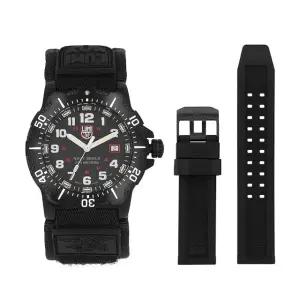 루미녹스 남성 러버 손목 시계 네이비씰 XS.4231.SET