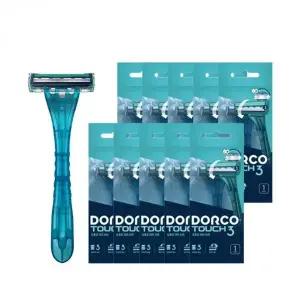 3중날 면도기 일회용 10개