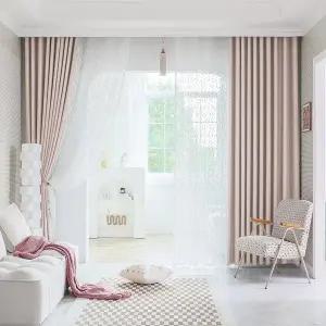 [지나송]셀레네 암막커튼+볼로프+코디커튼+커튼봉 (특대형)